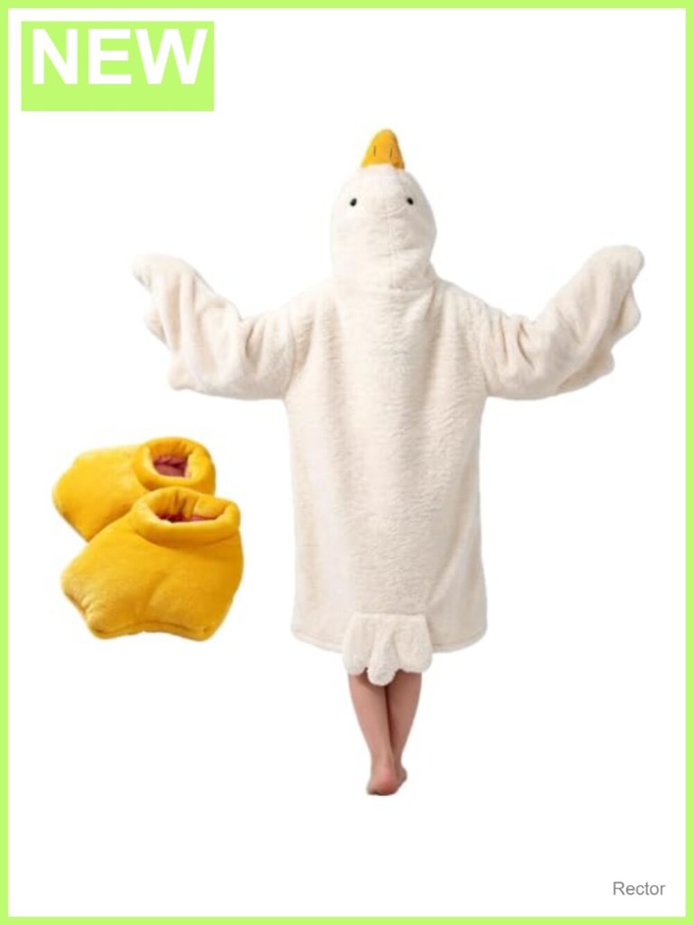 Oversized Wearable Goose Blanket Hoodie Onesie Fleece Warm